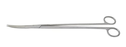 Long Stainless Steel 12" Aquarium Fish Tank Aquatic Plant Trimming Aquascaping Kelly Scissors Curved Round Pattern