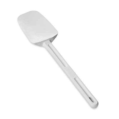 Rubbermaid Commercial Products Cold Temperature Spoon Spatula, 13.5 Inch, Clean-Rest Design , White - size: 13.5 Inch, style: Spoon Spatula