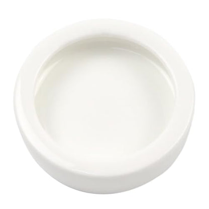 OMEM Worm Dish Mini Reptile Food Bowl Ceramics Made Mealworms Bowls Anti-Escape for Lizard Gecko Leopard Bearded Dragon (S)