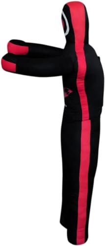 MMA Martial Arts Grappling Canvas Standing and Hanging Dummy Open Hands, Punching Bag Submission, Judo Karate, Boxing, Jiu Jitsu Unfilled - size: 6 Ft