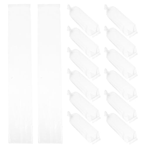 ULTECHNOVO 50pcs Thick Plastic Live Fish Bags 6x34cm Leakproof Aquarium Transport Pouches for Shipping Small Pet Fish