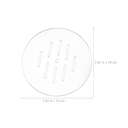 2pcs Acrylic Aquarium Lid: Round Fish Tank Anti-Jumping Cover with Hole, Transparent Plate for Preventing Fish Reptile Turtles Jumping Out Aquarium
