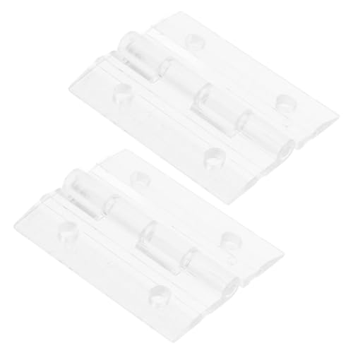 GLEAVI 2sets Folding Acrylic Hinges for Jewelry Boxes and Crafts Design Easy Installation Suitable for Furniture and Aquarium Covers