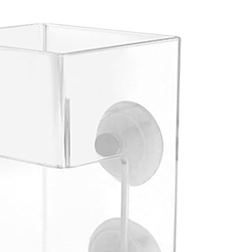 Fish Feeder Acrylic Dish Tray Fish Tank Prevent Water Turbulence Assembled Shrimp Feeder Worm Feeder Cherry Shrimp, Cuboid - color: Cuboid