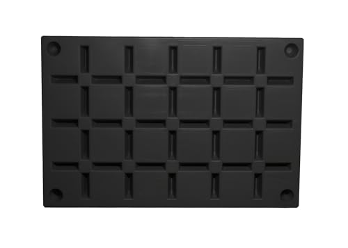 Confer Plastics Equipment Pad – 24" x 36" Heavy-Duty Base for Pool Equipment, Generators & AC Units – Weather-Resistant, Rib-Reinforced, Easy to Install – Made in USA (2, Black, 24x36)
