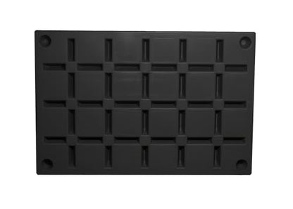 Confer Plastics Equipment Pad – 24" x 36" Heavy-Duty Base for Pool Equipment, Generators & AC Units – Weather-Resistant, Rib-Reinforced, Easy to Install – Made in USA (2, Black, 24x36)