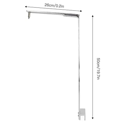Adjustable Aluminum Alloy Aquarium Light with Mount, Fish Tank Drop Lamp Arm for Installing Fixtures and Fixing Lamps on Aquatic Breeding Containers