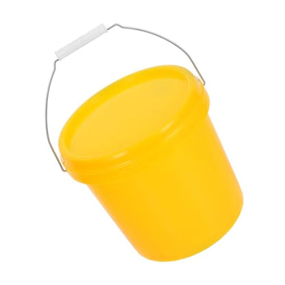 Heavy Duty Plastic Bucket with Leak Resistant Lid Portable Water Pail Container for Household Use Easy to Carry Canister with Handle Space Saving Design for Efficient Storage