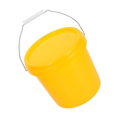 Heavy Duty Plastic Bucket with Leak Resistant Lid Portable Water Pail Container for Household Use Easy to Carry Canister with Handle Space Saving Design for Efficient Storage