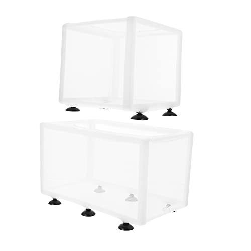 2pcs Boxes Fish Tank Isolation Box Fry Hatching Fish Tanks for Fish Tank Cleaner Incubator Clear Acclimation Brine Shrimp Hatchery Kit Betta Fish Tank Cloth