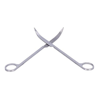 4 in 1 Aquarium Tools Kit, Aluminum Alloy Aquascaping Tool Set with Straight and Curved Tweezers, Spatula, Scissors for Fish Tank Plant Cleaning and Substrate