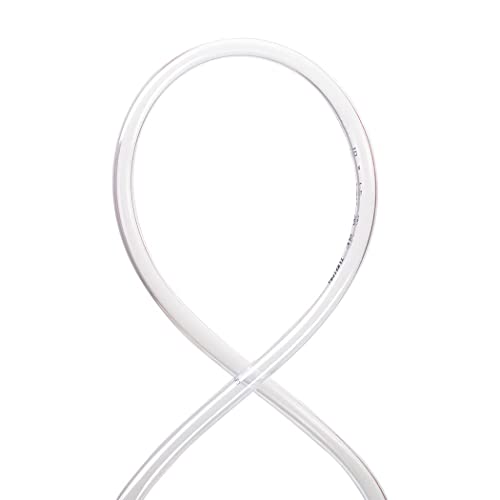 DAVCO 3/16" ID x 50ft Clear Vinyl Tubing, Low Pressure Flexible PVC Tubing, Heavy Duty UV Chemical Resistant Lightweight Plastic Vinyl Hose, BPA Free and Non Toxic