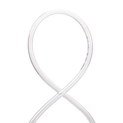 DAVCO 3/16" ID x 50ft Clear Vinyl Tubing, Low Pressure Flexible PVC Tubing, Heavy Duty UV Chemical Resistant Lightweight Plastic Vinyl Hose, BPA Free and Non Toxic