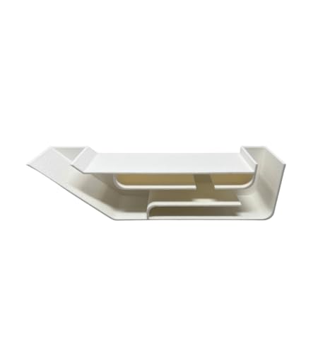 REEFSHAPE Aquarium X-Large Underground Tunnel | Fish & Shrimp Hideout for Aquariums | Unique Underground Viewing Tunnel | 9.75" X 2.5" | Made in USA (XL) (White) - color: White