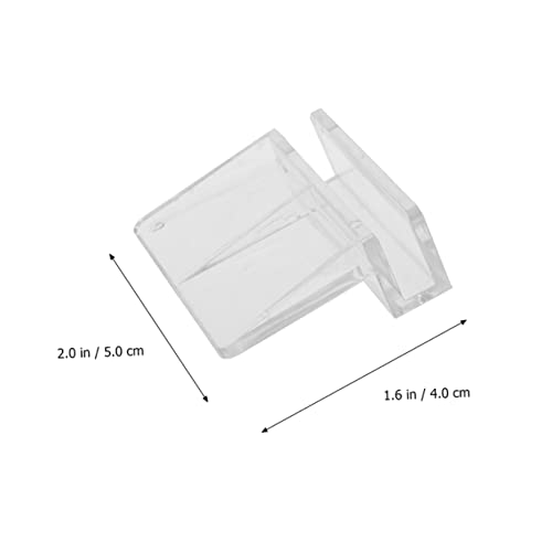 SEWACC 10pcs Acrylic Fish Tank Cover Support Brackets for Glass Aquarium Clear Rack Holders Safe for Fish and Small Pets