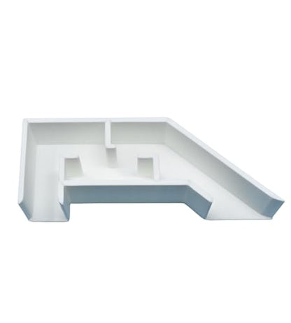 Aquarium Underground Tunnel | Fish & Shrimp Hideout for Aquariums | Unique Underground Viewing Tunnel | Made in USA (White) - color: White