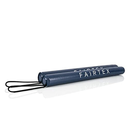 Fairtex BXS1 Leather Boxing Sticks, Muay Thai MMA Striking Accuracy Targets | Premium genuine leather body with lightweight core. Sleek durable design enhances coach control during precision speed drills - color: Blue