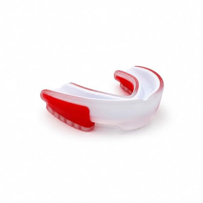 Mouth Guard for Sports, Youth&Adult Mouthguard for Football, Lacrosse, Hockey, Boxing, MMA, Mouth Piece, Protective Gear (White Red) - color: White Red