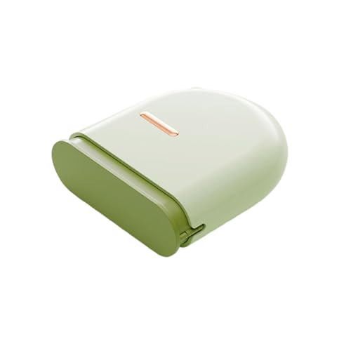 Dental Retainer Case, Pull-Out Invisible Mouthguard Case, Portable Denture Cleaning Organizer with Vent Holes (Green) - color: Green