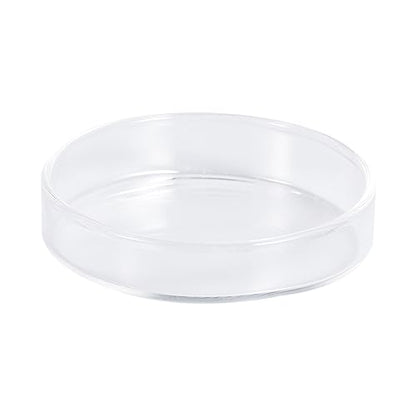 UKCOCO 1pc Transparent Glass Shrimp Food Feeder Bowl for Small Fish Round Dish for Aquatic Pets Aquarium Aesthetics for Shrimp and Reptiles