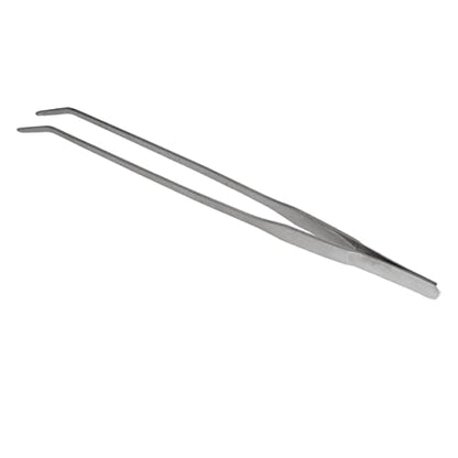 Curved Tip Stainless Steel Aquatic Plant Tweezers Ergonomic Tongs for Easy Trimming Fish Tanks for Low-Growing Plants Resistant Design for Aquarists