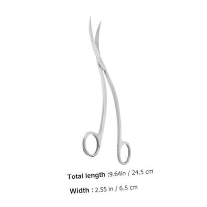 Stainless Steel Wave Scissors for Aquarium Ergonomic Fish Tank Plant Trimming Tool Rustproof Scissor for Aquatic Plants Care and Maintenance