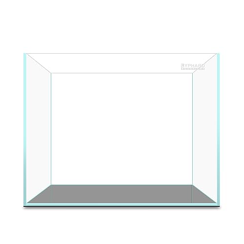 2.5 Gallon Rimless Aquarium Tank, Ultra Clear Low Iron Nano Fish Tank for Betta Shrimp, L11.8×W5.5×H9.8 Glass Thickness 5mm with EVA Foam Leveling Mat - size: 2.5 Gallons