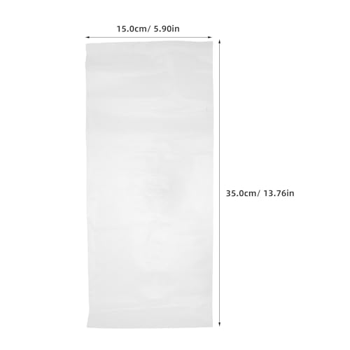 50PCS Live Fish Bags: Open Top Plastic Bags for Live Fish Transport, Shipping - 4.3 Mil Thick - 14x6 Inches - Leak-Resistant Clear Containers for Transporting Marine
