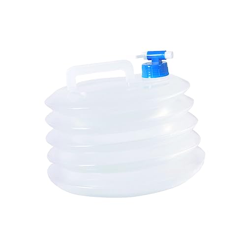 ABOOFAN collapsible water emergency water storage water jugs for storage 5 gallon 5L Bucket Outdoor Bucket fold container white re-usable