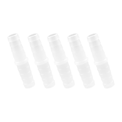 Plastic Hose Barb 5/16" Barbed Connectors Joint Splicer Mender Adapter for Aquarium Liquid Air (Pack of 5)
