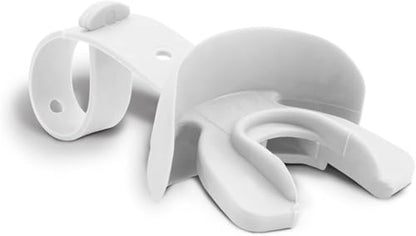 Vettex DoubleGuard Youth Mouth Guard with Lip Protection, White | Football, Lacrosse, MMA, Boxing, Adjustable Helmet Strap, Braces Friendly, 2 Breathing Channels, NCAA & NFHS Certified - color: White
