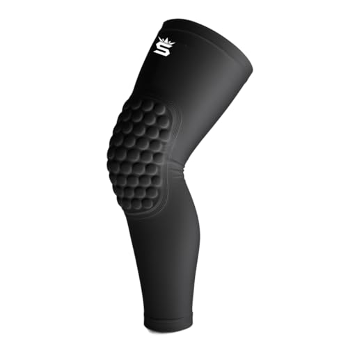 Wrestling Kneepad Leg Sleeve with Built-In Knee Pad – Compression Support, Non-Slip Fit – Youth & Adult Wrestling Gear - color: BLACK, size: YOUTH XS- (48-55)lbs