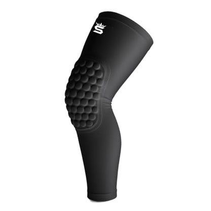 Wrestling Kneepad Leg Sleeve with Built-In Knee Pad – Compression Support, Non-Slip Fit – Youth & Adult Wrestling Gear - color: BLACK, size: YOUTH L-(86-100)lbs