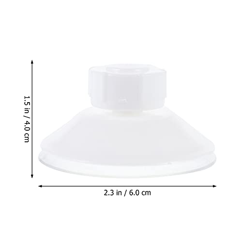 Toddmomy 10pcs White Screw Suction Cup Practical Aquarium Sucker Easy Install Disassemble
