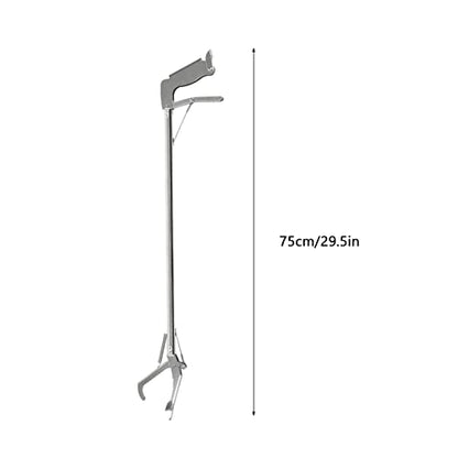 Alomejor 30in Aquarium Tweezers Fish Long Reach Tongs for Crab Seafood Octopus(Bend Clip)