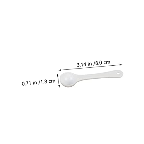 Mobestech 60pcs Pet Medicine Measuring Spoons Gram Quantitative Scoops for Precise Powder Measurement Lightweight Pet Supplies for Easy Dosing Fish Tanks and Animals