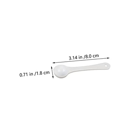 Mobestech 60pcs Pet Medicine Measuring Spoons Gram Quantitative Scoops for Precise Powder Measurement Lightweight Pet Supplies for Easy Dosing Fish Tanks and Animals