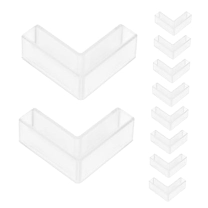 Garneck 10pcs Plastic Glass Clamps for Aquariums and Showcases Shaped Fixing Clip for Glass Panels Easy Installation and Support for Displays