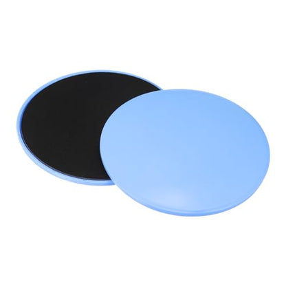 Core Sliders for Working Out 6.9", 2 Pack Dual Sided Exercise Sliders Fitness Workout Discs Strength Slides Discs for Gym Carpet Hardwood Floor, Blue