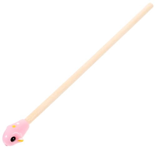 FRCOLOR Fish Training Stick Toys Fish Betta Training Wand Betta Bed Tunnel Hide Resting Tube Wooden Stick Interactive Wooden Wand for Aquariums-Random Color