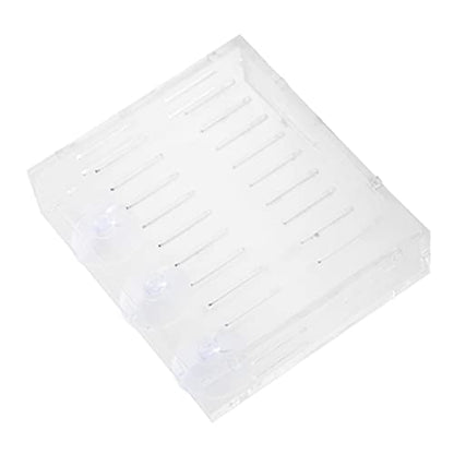 Aquarium Plant Grass Cup Transparent Water Plant Growing Holder, Acrylic Fish Water Plants Planter Grass Container with Suction Cups, Decorative Aquarium Plant Grass Cup