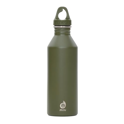 Mizu M8 25 oz Stainless Steel Water Bottle with Loop Cap (Leaf) - color: Leaf