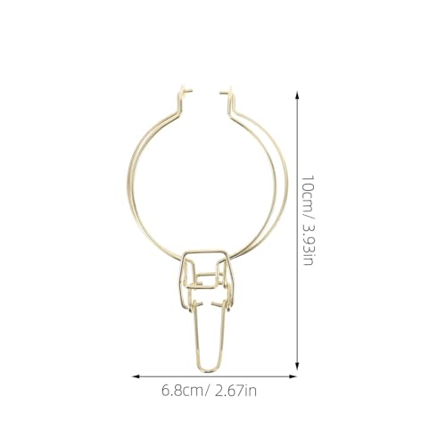 BESPORTBLE 8pcs Stainless Steel Mason Jar Lid Clips Airtight Glass Canister Wire Clamps for Wide Mouth Jars Kitchen Storage and Food Preservation