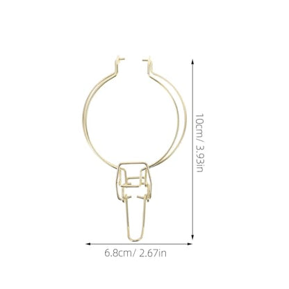 BESPORTBLE 8pcs Stainless Steel Mason Jar Lid Clips Airtight Glass Canister Wire Clamps for Wide Mouth Jars Kitchen Storage and Food Preservation