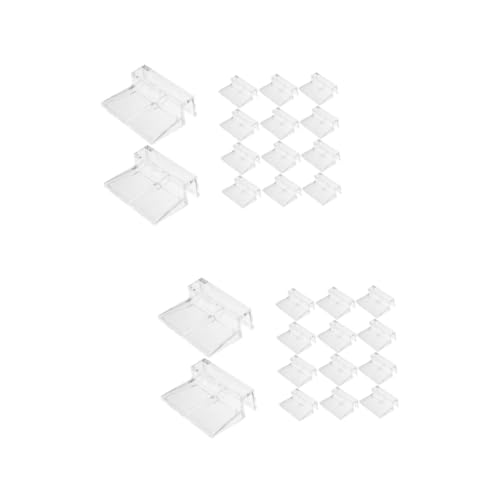 PRETYZOOM 32pcs Fish Tank Lid Support Clips Sturdy Aquarium Cover Holders Practical Accessories for Glass Tanks for Super