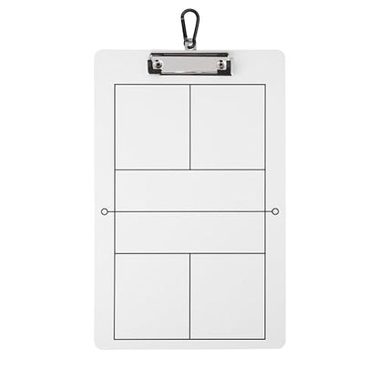 Double-Sided Dry Erase Pickleball Coaching Clipboard, White Board with Court Diagram