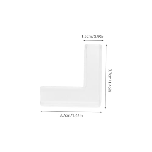 Garneck 10pcs Plastic Glass Clamps for Aquariums and Showcases Shaped Fixing Clip for Glass Panels Easy Installation and Support for Displays