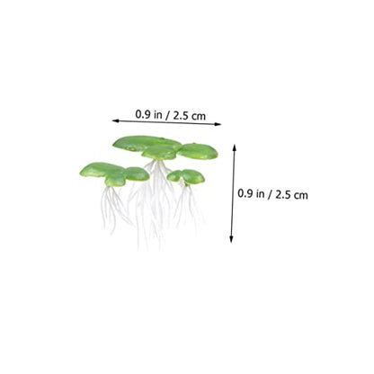 BESPORTBLE 54pcs Mini Fake Duckweed Aquarium Floating Plants Realistic Simulation Decor for Fish Tank Safe Lifelike Aquatic Grass Aquarium Landscape Bright Decoration