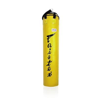 Fairtex HB6 Banana Heavy Bag, Muay Thai MMA Kickboxing Boxing Punching Bag - color: HB6 Yellow, size: Unfilled
