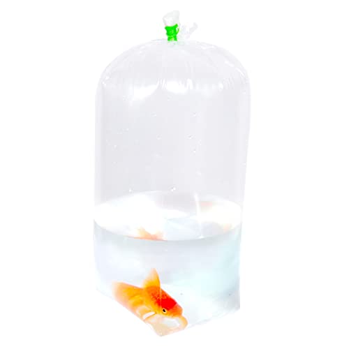 Fishery Bags Leak Proof Flat Bottom Clear Plastic Fish Bags for Tropical and Marine Fish Transport 2 Mil. (7" x 6" x 24" / 50 Pack)